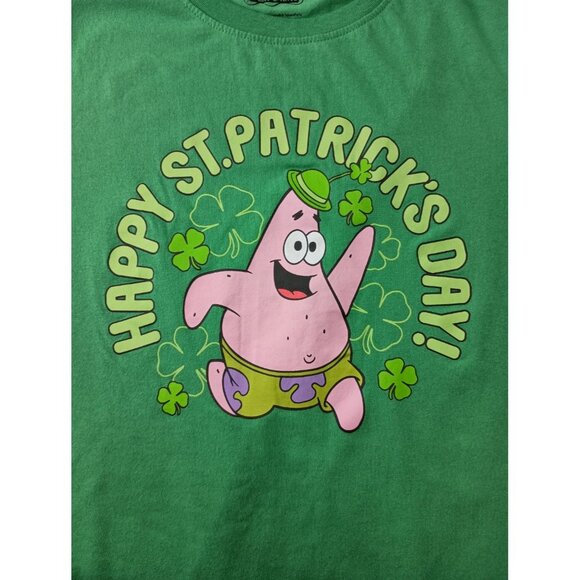 Nickelodeon SpongeBob SquarePants St. Patrick's Day Women's Sz. M Shirt - Picture 2 of 6